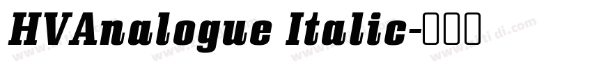 HVAnalogue Italic字体转换